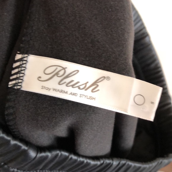 PLUSH Fleece Lined Liquid Moto Legging IN BLACK S - Picture 8 of 9